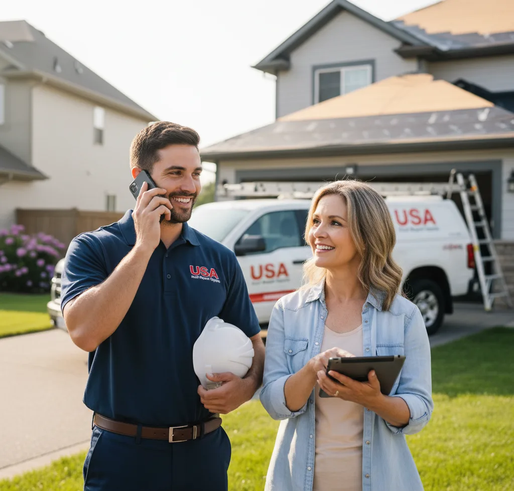 USA Roof Repair Experts customer support in Avon